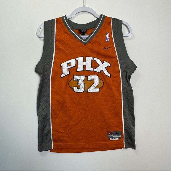 Y2K Nike NBA Basketball Phoenix Suns Amare Stoudemire #32 Boys Jersey Medium - Picture 1 of 9